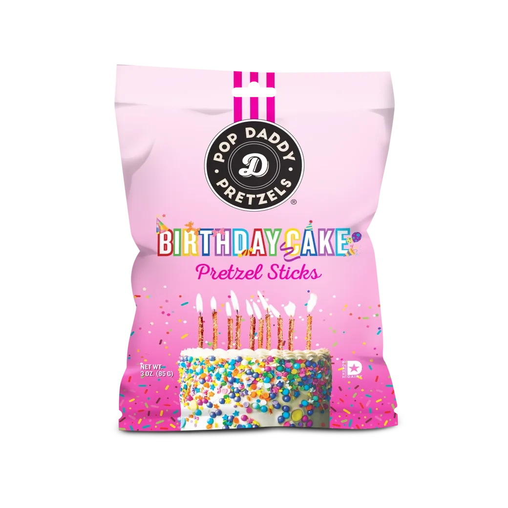 Birthday Cake Seasoned Pretzels - 3 oz.