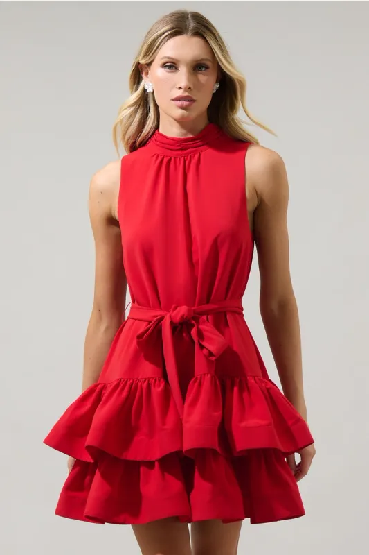 Teresa Ruffle Tiered Dress