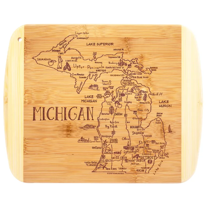 A Slice of Life Michigan Cutting Board