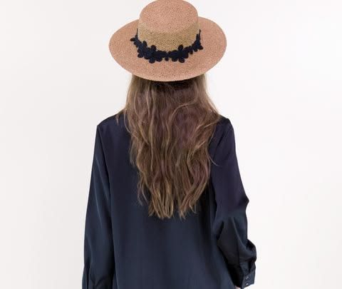 Flower Lace Band Sun Hat