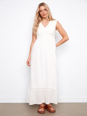 Applique Bodice Maxi Dress