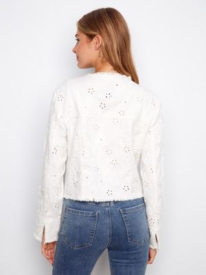 Charlie B Eyelet Denim Jacket-C6404/615A
