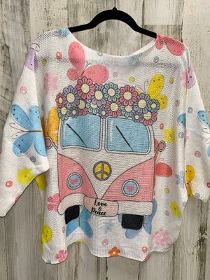 Peace, Love &amp; VW Bus Sweater