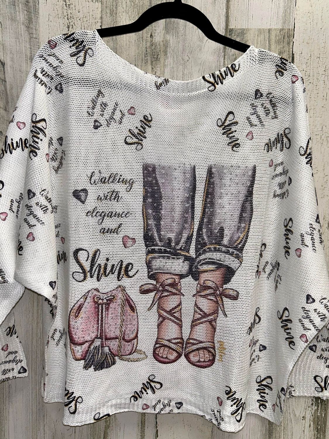 Shine Sweater-White