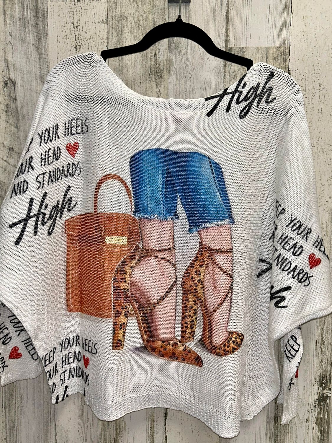 Leopard Heels Sweater