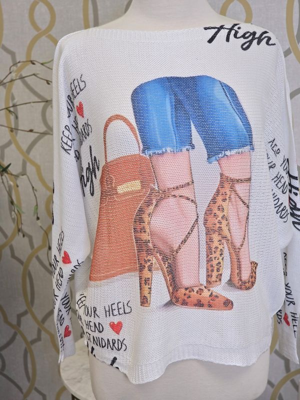 Leopard Heels Sweater