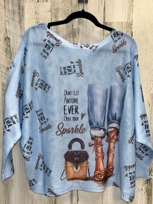 Fashionista Sweater-Blue