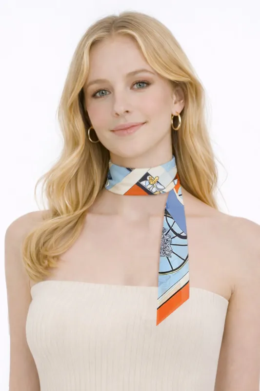 Skinny Scarf-Orange
