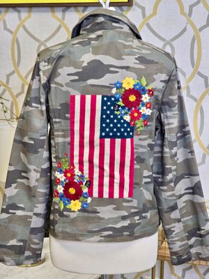 Embroidered Flag Jacket