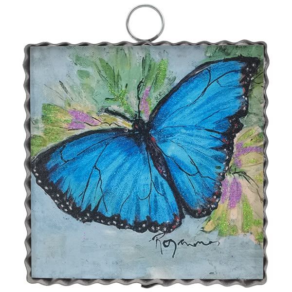 Mini Art Blue Morpho Butterfly