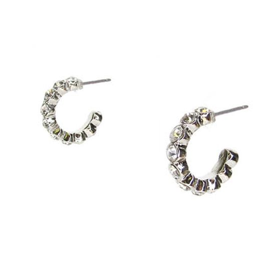 Clear Crystal Hoop Earrings