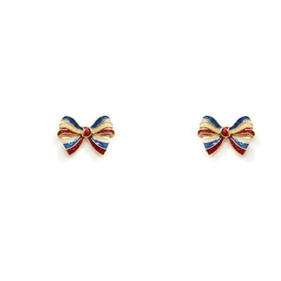 Patriotic Bow Earrings
