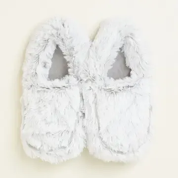 Marshmallow Gray Warmies Slippers