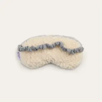 Sherpa Gray Warmies Eye Mask