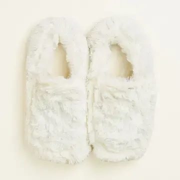 Cream Warmies Slippers