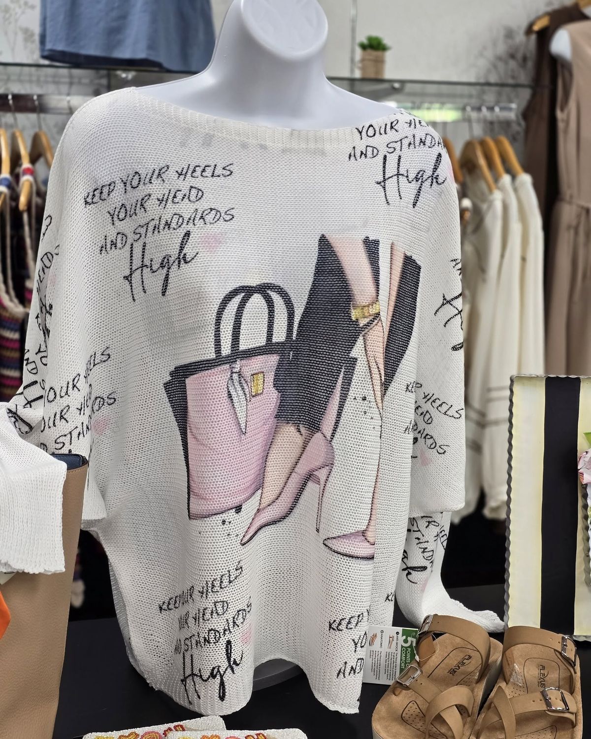 High Standards White Light Sweater