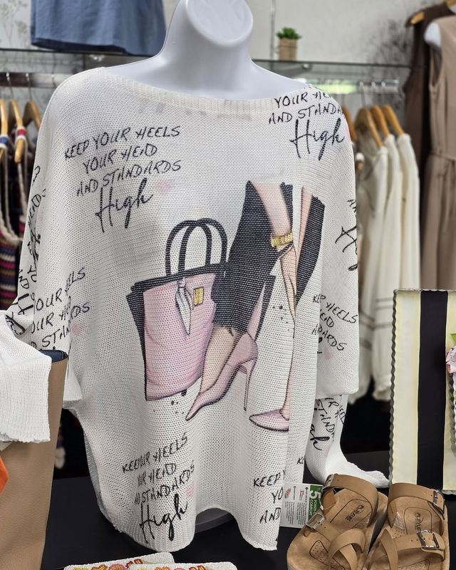 High Standards White Light Sweater