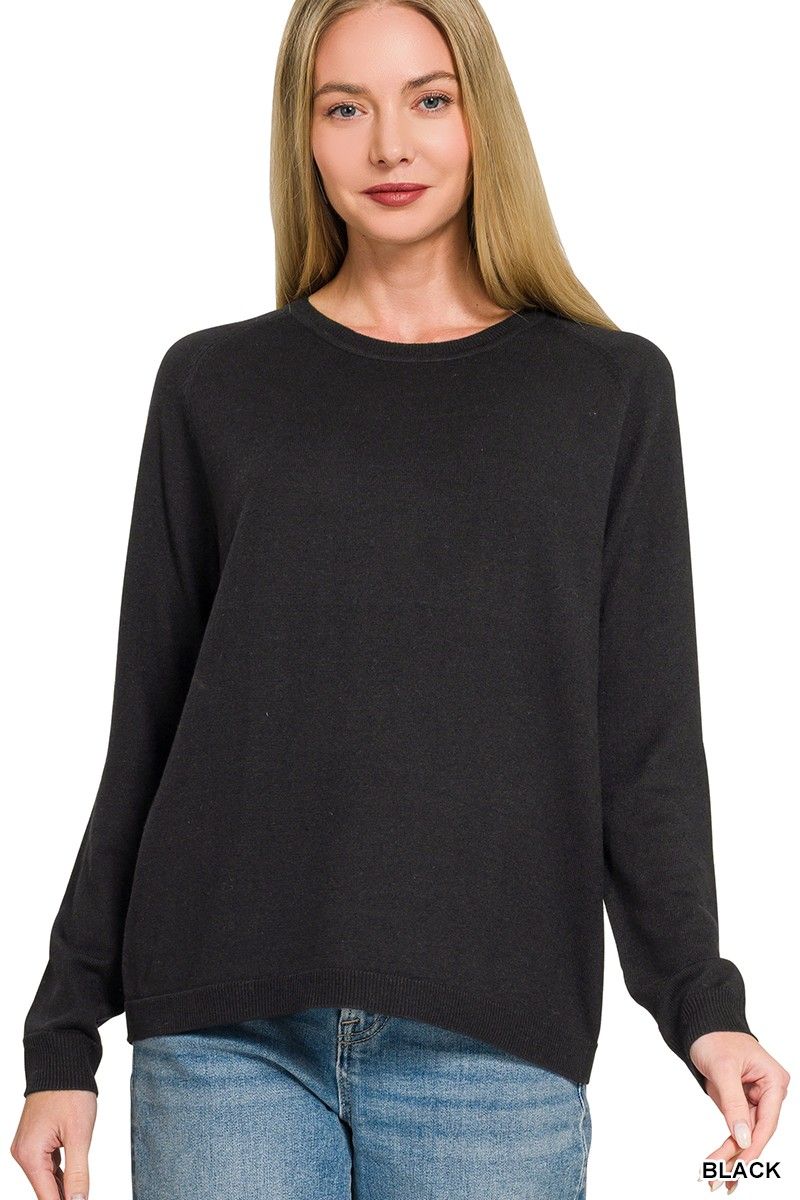 Lightweight Sweater, Color: Black, Size: Small