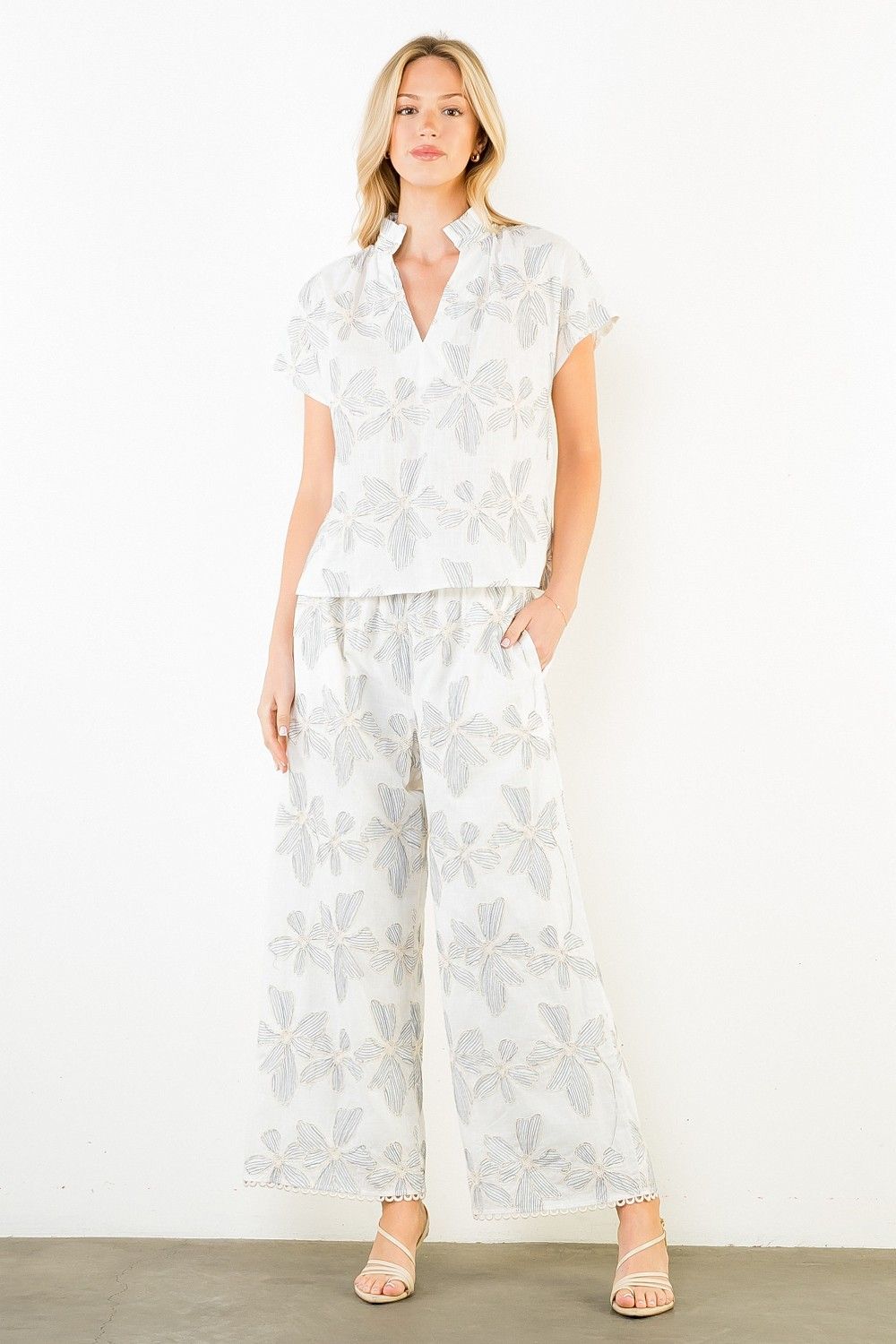 Floral Wide Leg Pant