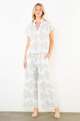 Floral Wide Leg Pant