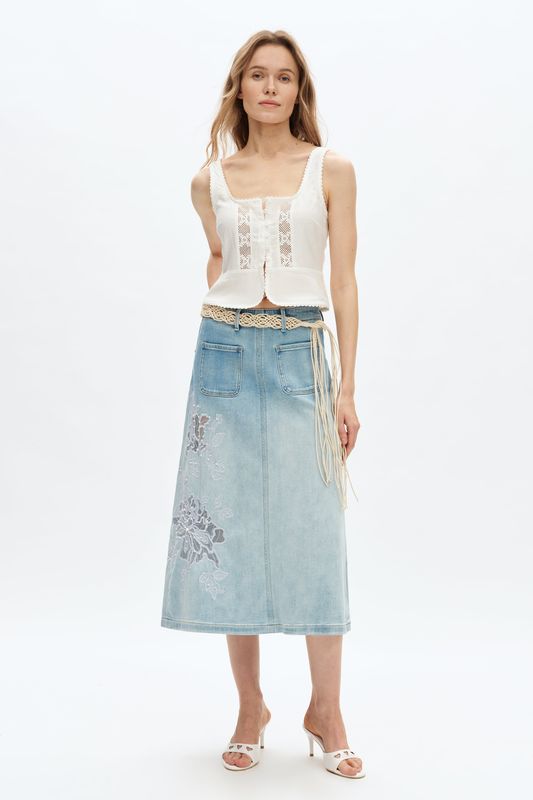 Caius Mid Rise Skirt