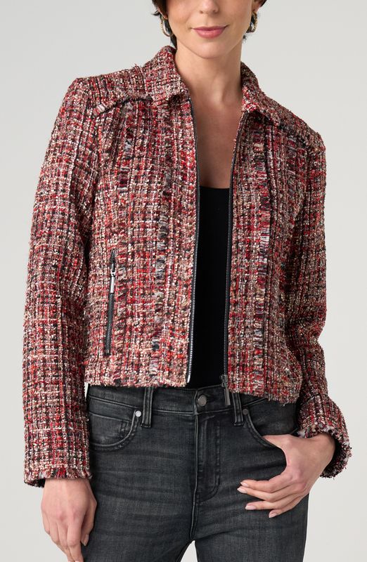 Zip Jacket w/Fringe