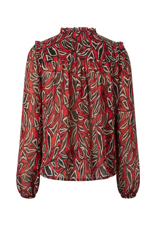 Long Sleeve Woven Blouse w/Pintucks- 23" hps