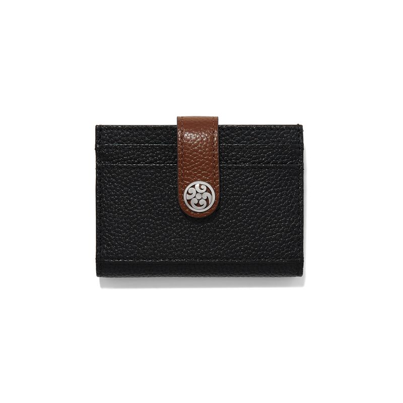 Contempo Card Case-Black/Bouurbon