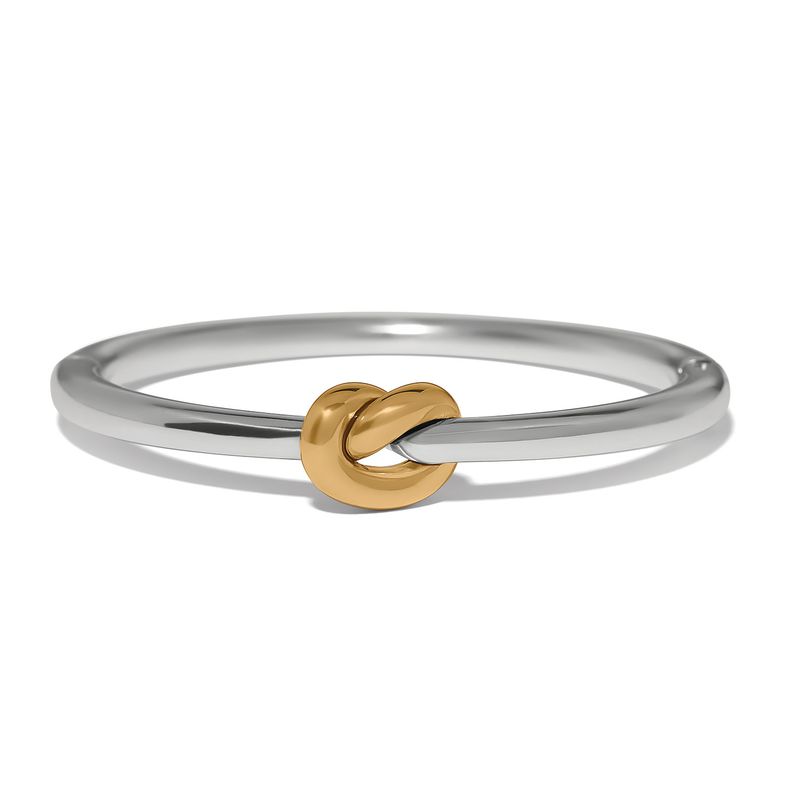 Interlok Single Knot 2Tone Hinged Bangle