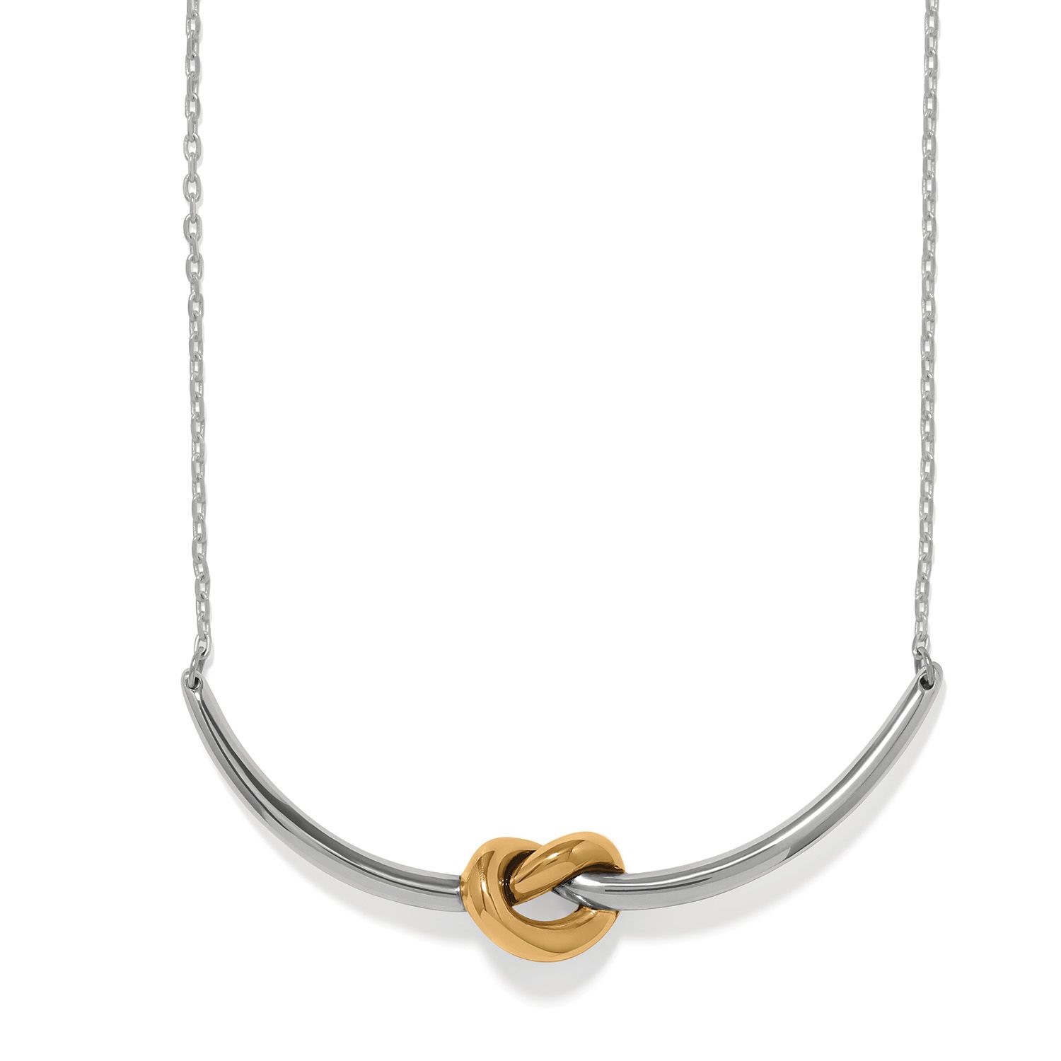 Interlok Single Knot 2Tone Necklace