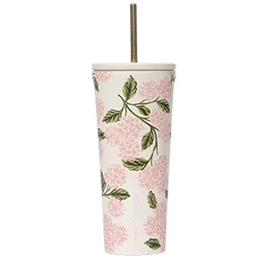 Cold Cup - 24oz Rifle Paper - Pink Hydrangea