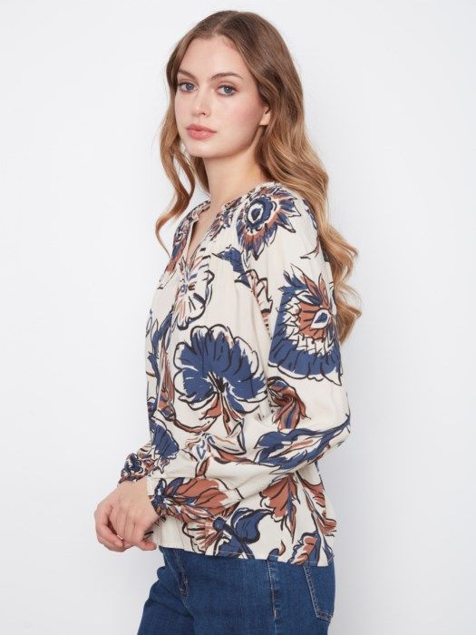 Raglan Long Sleeve Blouse