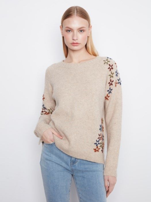 Floral Embroidered Sweater