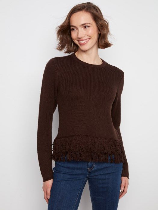 Fringe Hem Sweater