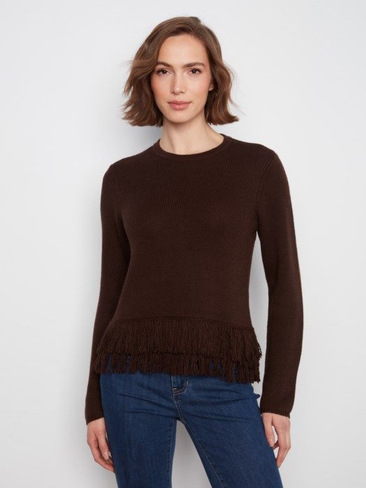 Fringe Hem Sweater