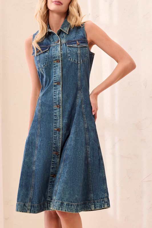 Flowy Denim Dress
