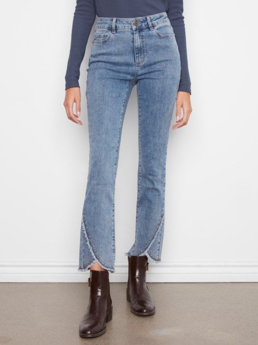 Slim Leg Pants with Studs