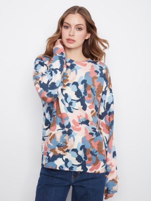 Printed Reversible Sweater