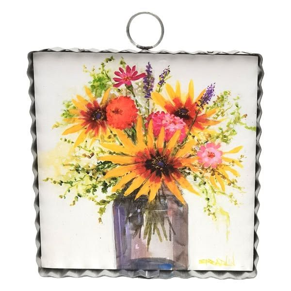 Mini Art Sunflower Jar