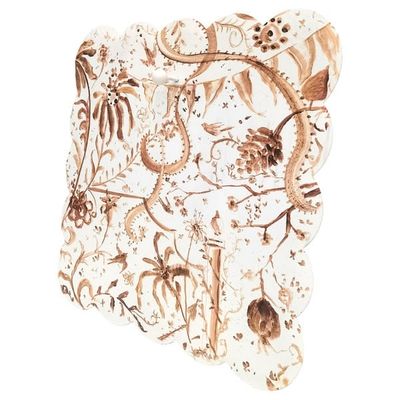 Chocolate Chinoiserie Scallop Display Board