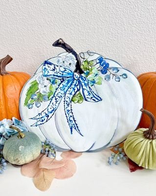 Autumn Hydrangea Pumpkin