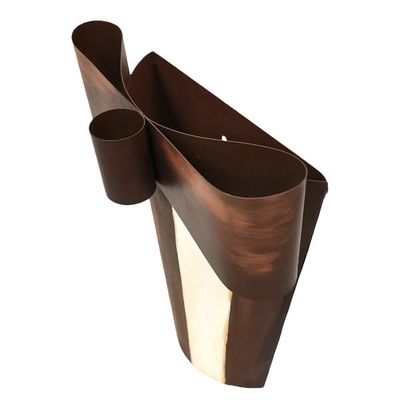 Chocolate Striped Bow Pocket