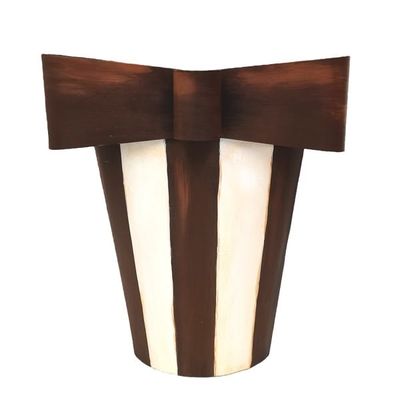 Chocolate Striped Bow Pocket