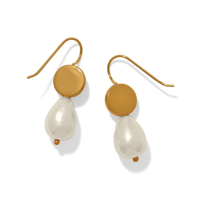 Trust Your Journey Pearl French Wire-Gold