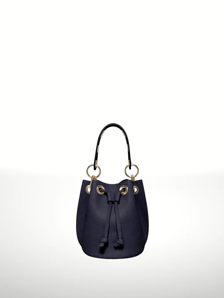 King Leather Bag-Navy Blue