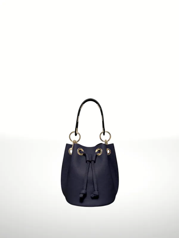 King Leather Bag-Navy Blue