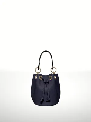King Leather Bag-Navy Blue
