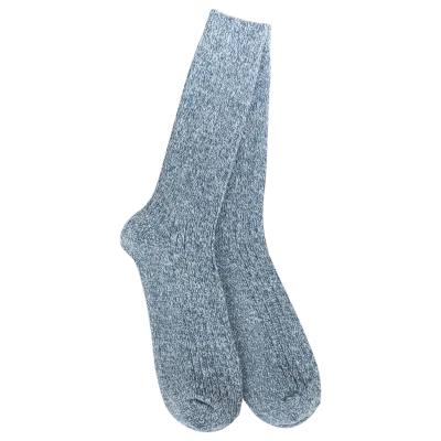 Metro Cotton Ragg Light Weight Crew-Indigo