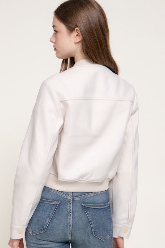 Felt Jacket with Pocket Detail