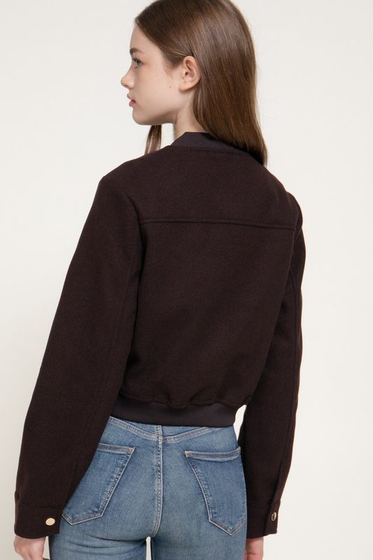 Felt Jacket with Pocket Detail